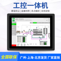 森克 21.5寸工业级工控触摸屏一体机壁挂台式嵌入式电阻电容红外触控工业平板电脑显示器 支持PLC安卓系统