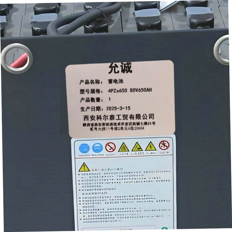 允诚 蓄电池 4PZs650 80V650AH 组高清大图