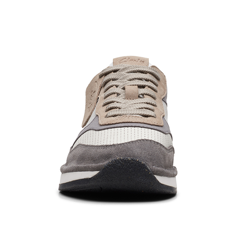 clarks其乐craftrunlace艺动复古系列运动休闲鞋灰色261692317