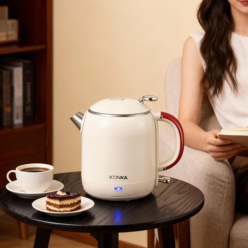 康佳电热水壶1L简约竖纹方便快捷KDSH-1070-M高清大图