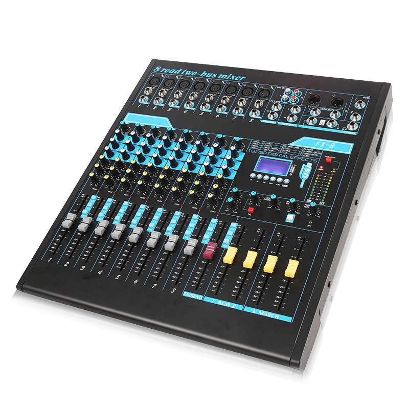 迪玠宝(DISJBO)FX-8 专业8路带编组调音台8路2编高清大图