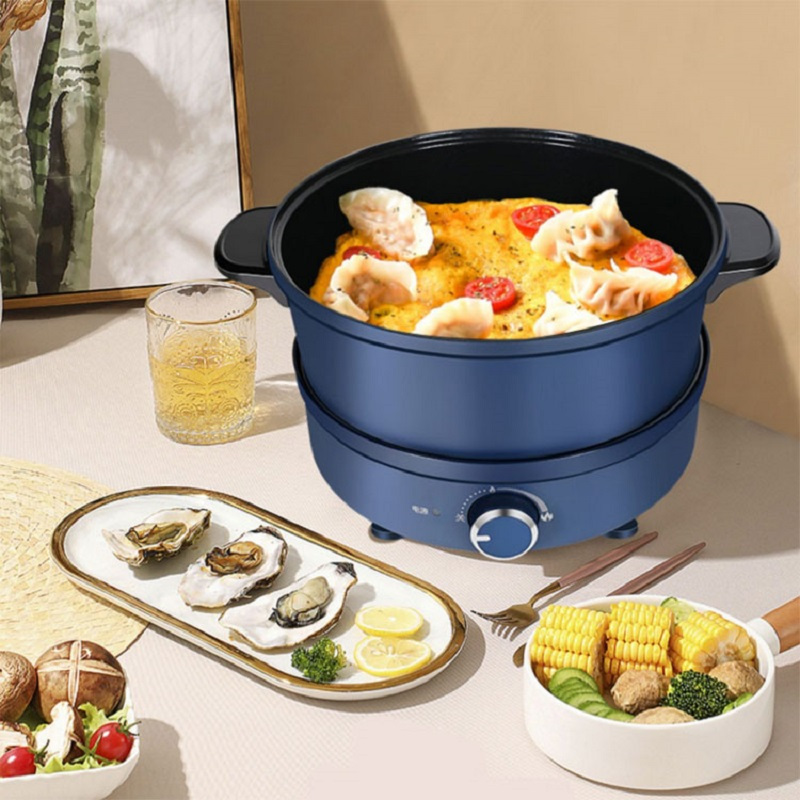 爱仕达asd电火锅分体式多功能电煮锅25升ahy12j406轻奢蓝