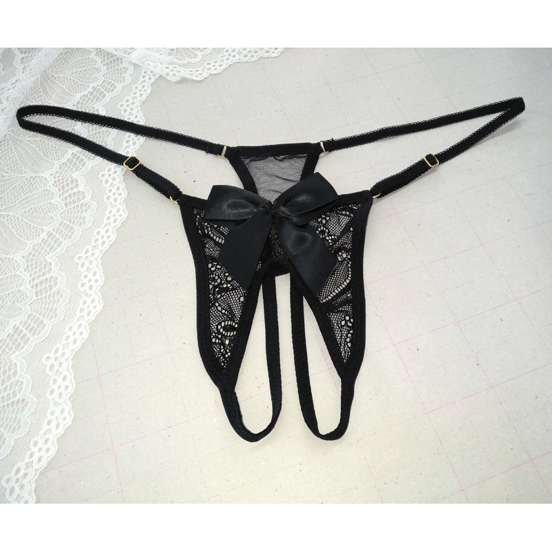 热卖丁字内裤女超骚透明内裤全透明网纱超薄性感蕾丝火辣情趣大码胖mm