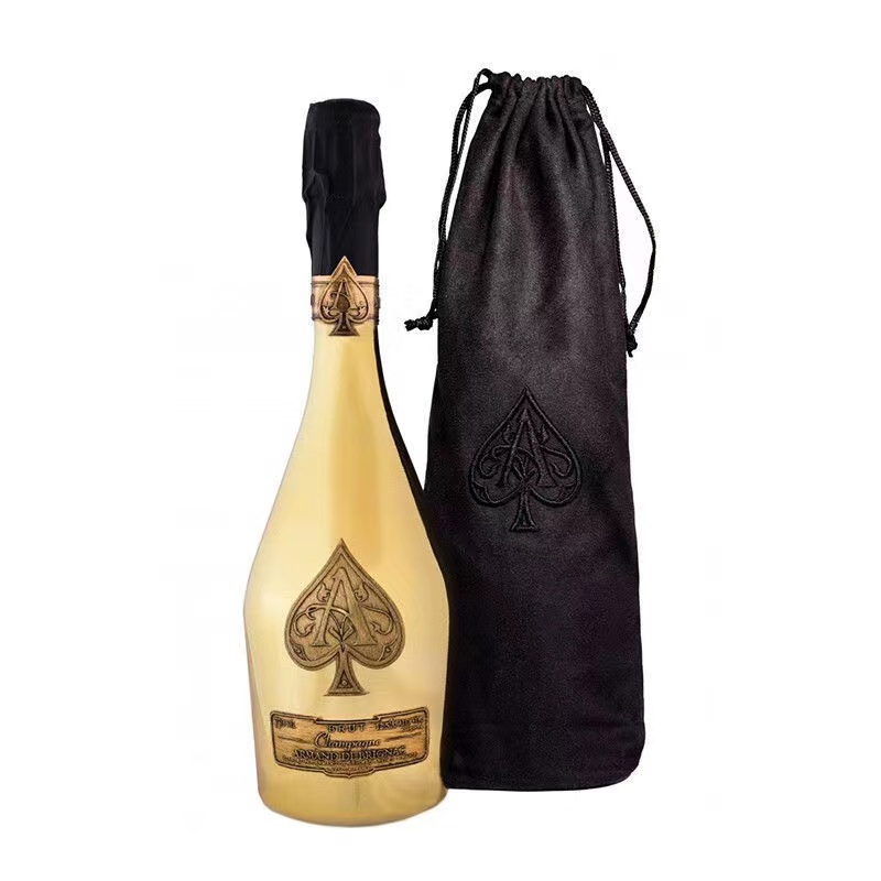 黑桃a香槟法国原瓶进口香槟酒起泡酒黑桃a黄金版香槟布袋装750ml参数