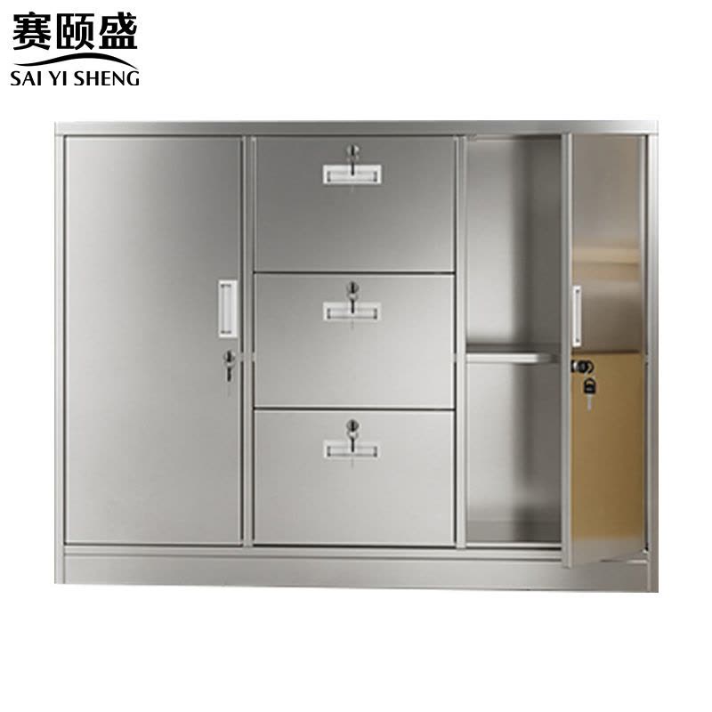 赛颐盛不锈钢矮柜二门三抽1180*400*920mm(304)台图片