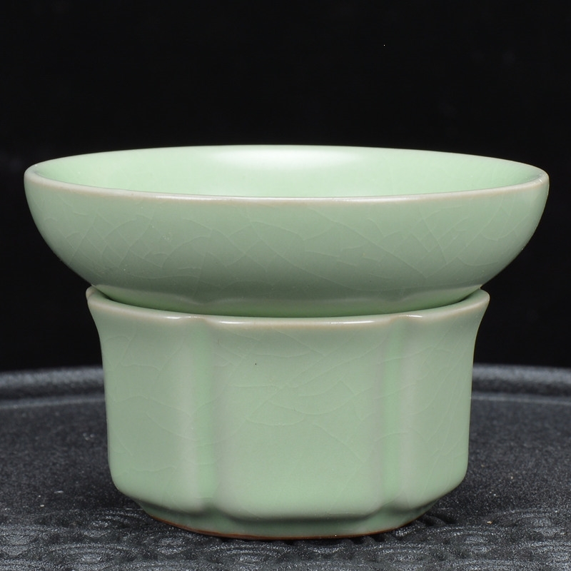 符象茶漏茶滤创意陶瓷过滤网茶叶茶隔过滤器功夫茶具配件白瓷泡茶漏斗