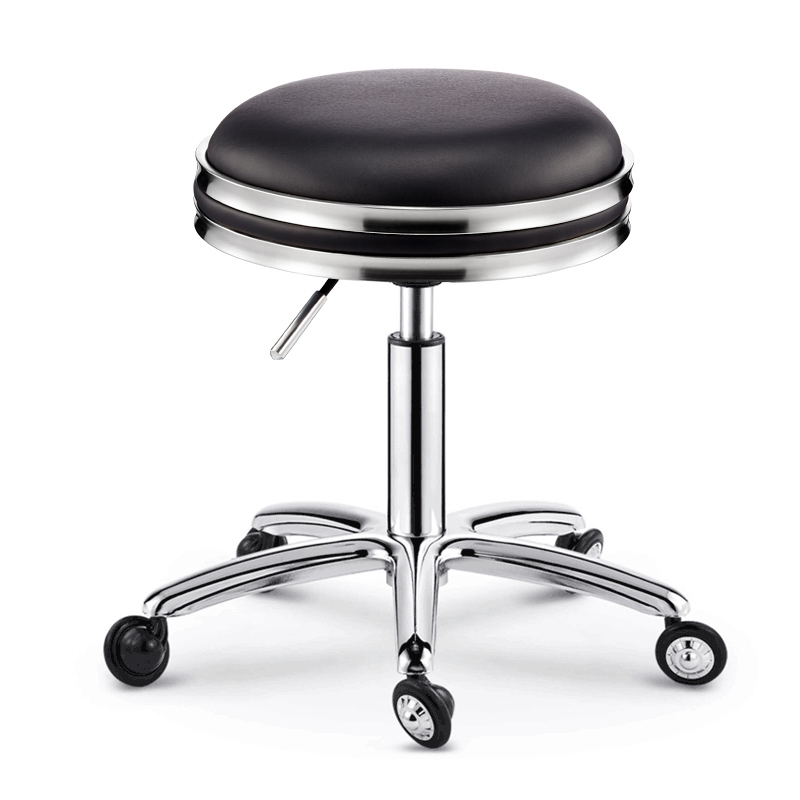 闪电客椅旋转升降圆凳防爆凳理发椅大工凳美发店转凳圆形滑轮师傅椅