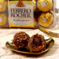 费列罗(Ferrero Rocher) 巧克力 榛果威化巧克力礼盒30粒375g婚庆礼盒喜糖情人节礼物