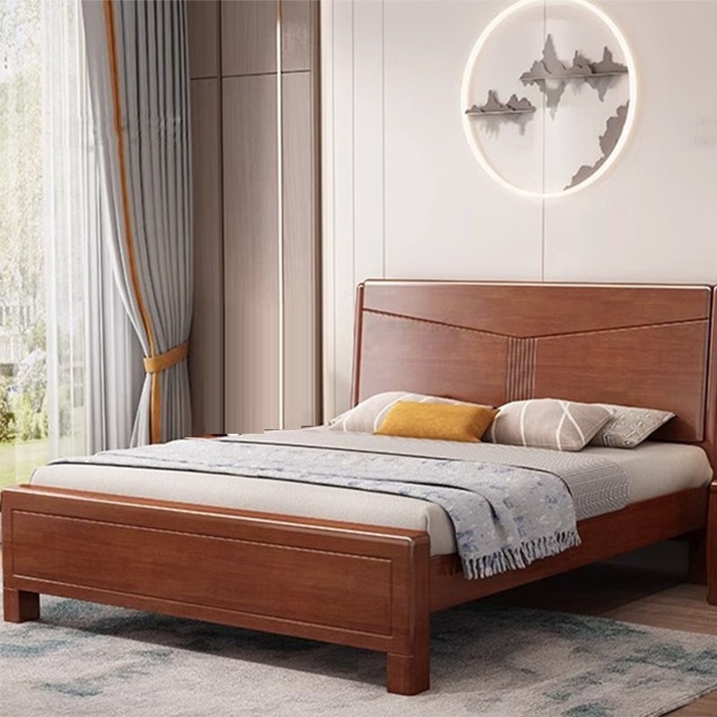 鑫金虎实木单人床K4 2000*1200*450mm高清大图