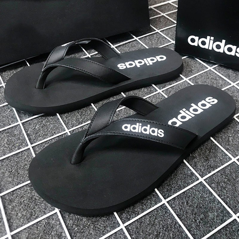 adidas阿迪达斯男士凉拖2021新款人字拖沙滩鞋运动拖鞋eg2042视频