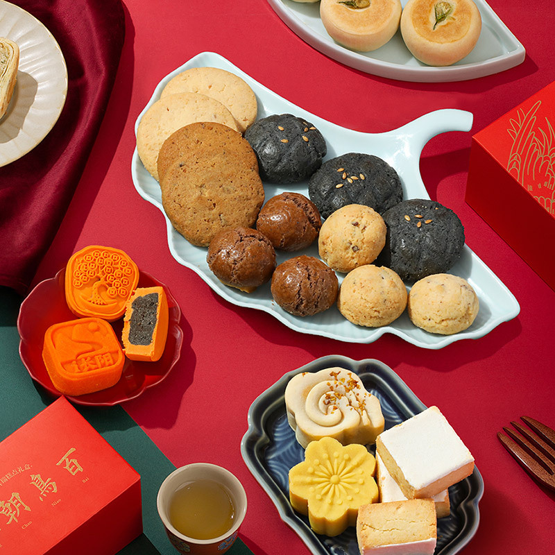 雅觅 雅觅 百鸟朝凤什锦糕点综合礼盒910g高清大图
