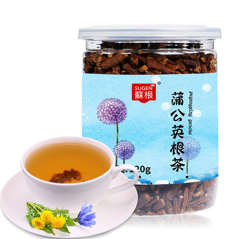 蒲公英根茶120g 婆婆丁茶蒲公英根叶花茶可搭配重瓣玫瑰丁香茶果茶