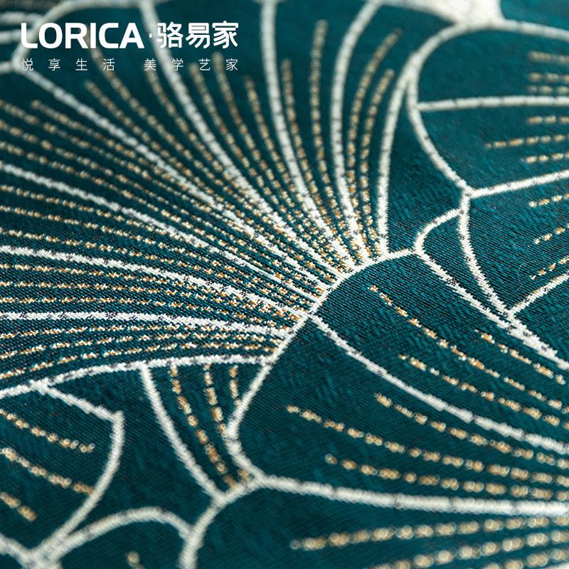 家柏饰(CORATED)新中式抱枕代沙发卧室床头靠枕靠垫腰枕含芯 一叶知秋高清大图