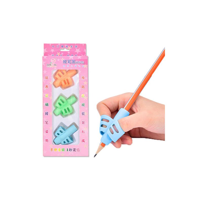 儿童双指套握笔器矫正器幼儿小学生铅笔用矫正纠正写字握笔姿势|双指套握笔器