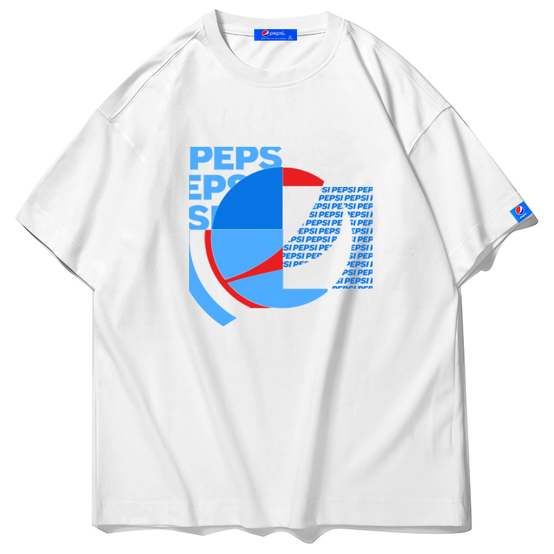 pepsi百事男女同款休闲时尚潮流宽松短款t恤bst2120