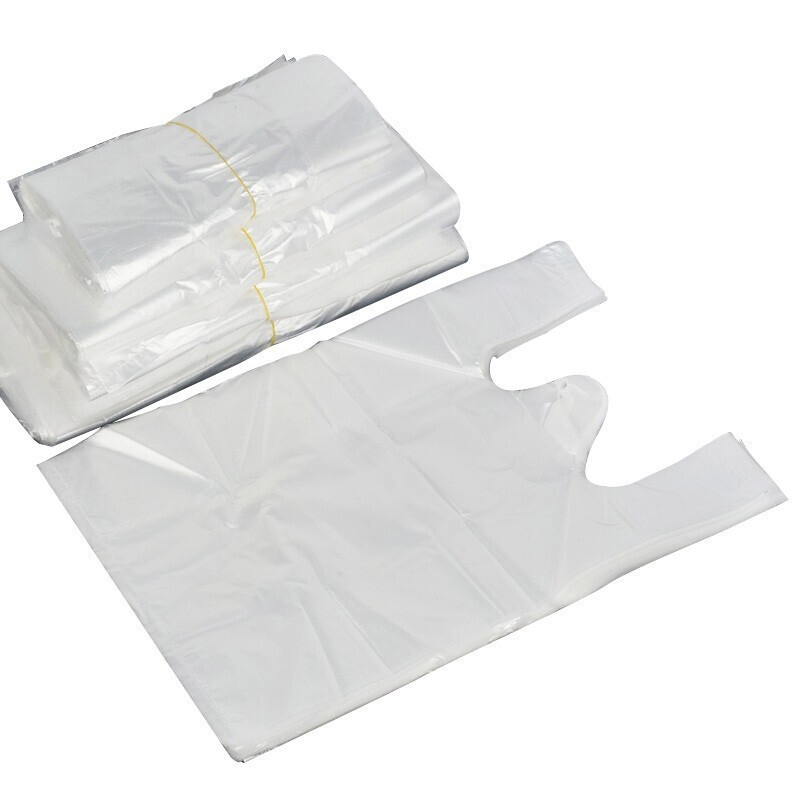 思莱克 SLK-498 家用白色透明塑料背心袋方便购物袋市打包 46*70cm