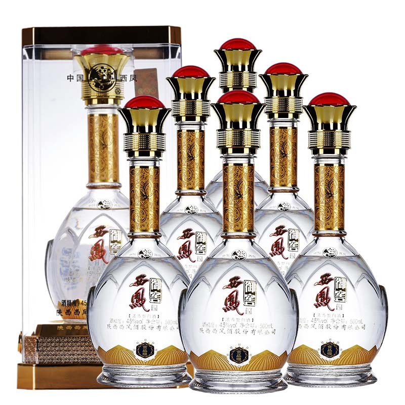 西凤 御窖酒(贡品级)白酒45度 整箱装500ml*6瓶 浓香型