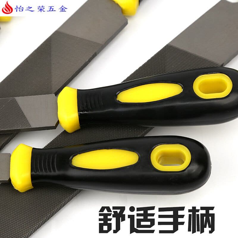 中齿锉刀钢锉木工金属钳工矬子打磨工具圆形半圆三角扁平合金挫刀 半圆锉10寸/锉长230mm图片
