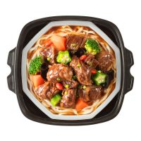 康师傅自嗨式方便面 速达面馆自热面 私房红烧牛肉自热火锅面 泡面 碗装