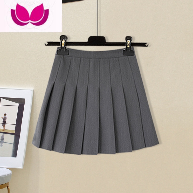 七斓JK学院风辣妹套装女夏季新款2022polo领针织短袖t恤+百褶裙套