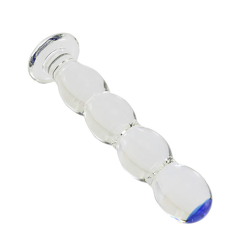 水晶按摩棒后庭拉珠玻璃阳具透明情趣性工具夫妻激情女自玩慰系列高清大图