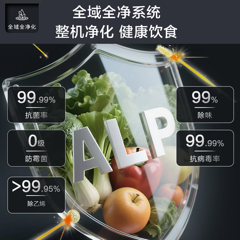 海尔(Haier)冰箱549升十字对开门四开门双系统防串味EPP超净除菌家用一级能效风冷无霜大容量带制冰盒AI节能省电高清大图