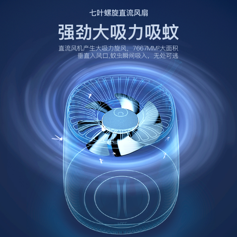 雅格 YG-M104 灭蚊灯吸蚊灯家用智能光控驱蚊器卧室杀蚊子诱蚊捕蚊器静音电蚊灯灭蚊器 5台装