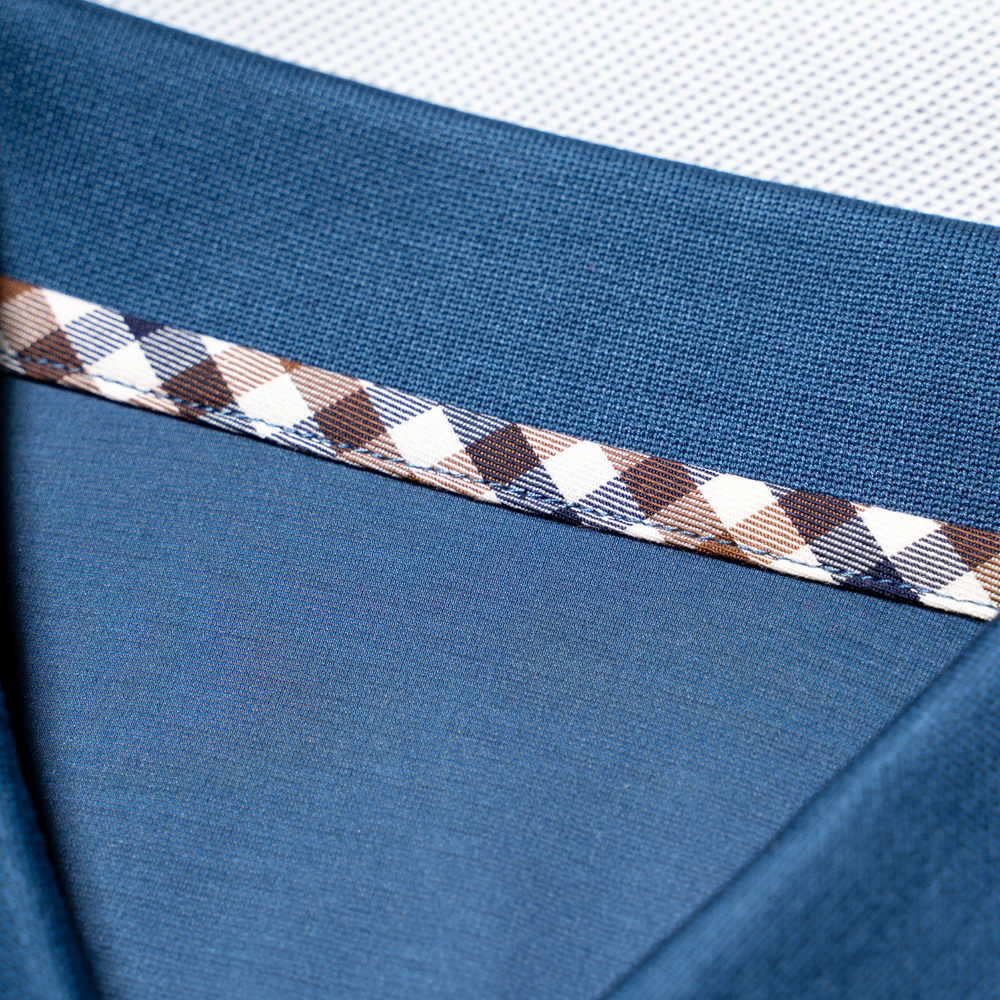 2025夏季新款休闲时尚男士商务polo衫简约纯色短袖T恤高清大图