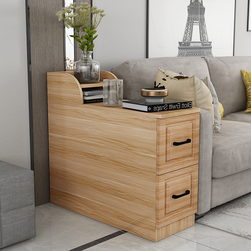 寻木匠茶几客厅储物侧边柜沙发边几欧式扶手柜边角几夹窄缝隙柜沙发边