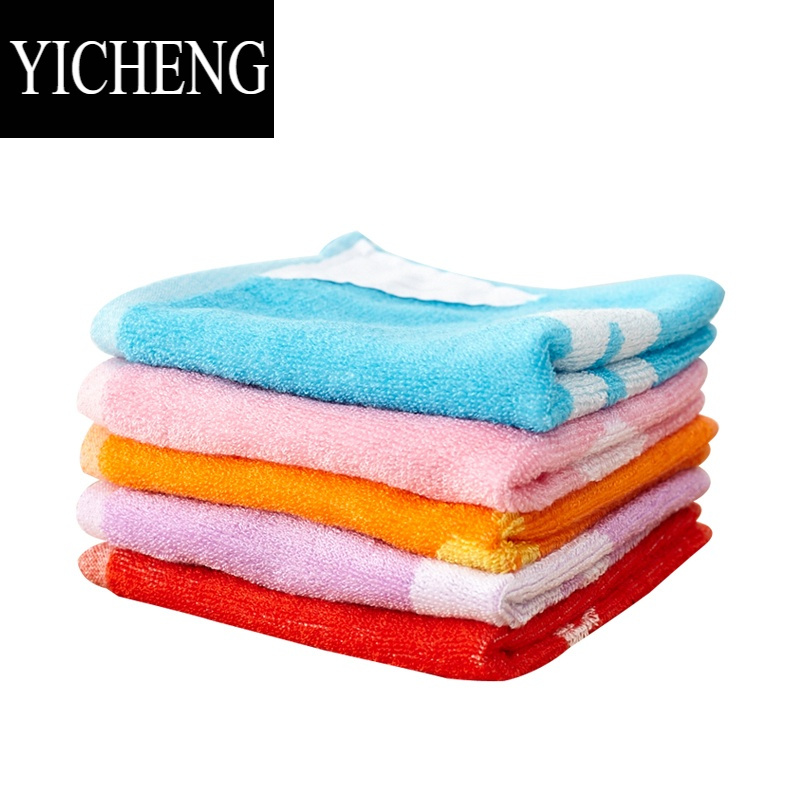 YICHENG定制小毛巾洗脸家用四方形面巾竹纤维柔软吸水儿童专用幼儿园方巾