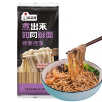 品品好如同鲜面荞麦面条挂面低脂苦荞麦粗粮杂粮面条500g