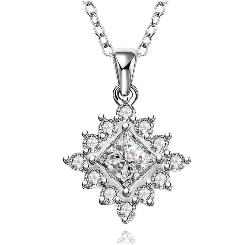 N582 Women Silver Necklace 镀925纯银女项链日韩版锁骨链潮人送女朋友七夕情人节礼物