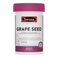 Swisse葡萄籽精华片180粒/瓶装 澳洲进口高浓葡萄籽/原花青素 净白透亮年轻肌肤