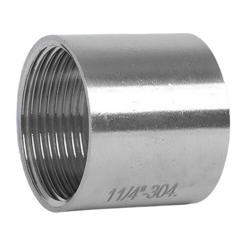 鸣固304不锈钢双内丝内螺纹管接头DN8 1/4