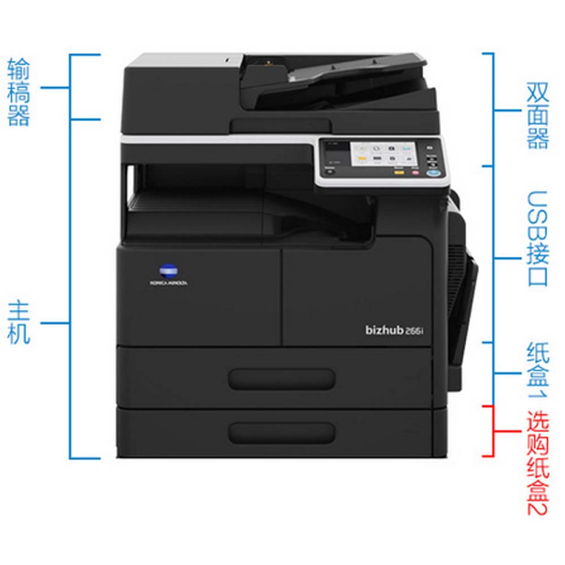 柯尼卡美能达(KONICA MINOLTA)Bizhub 306复合机多功能
