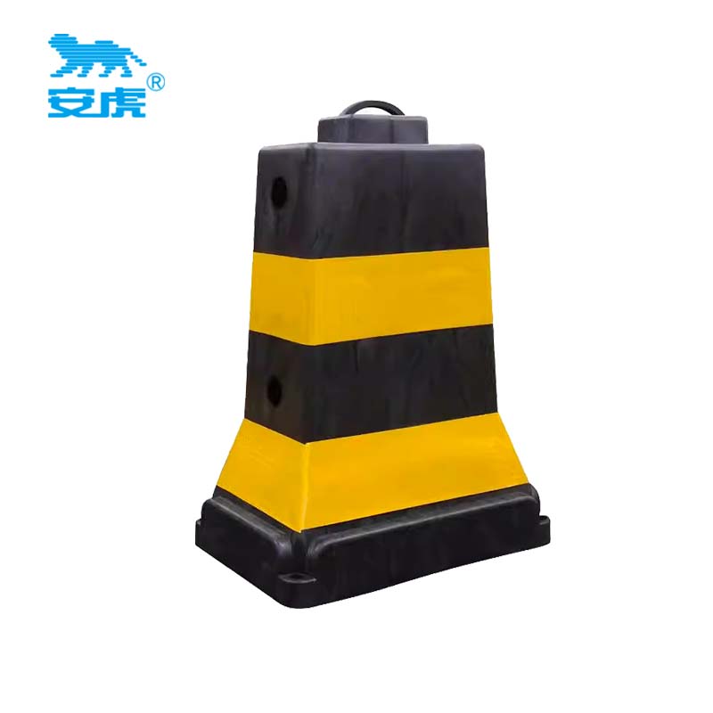 安虎 塑料隔离墩 黑黄-60*40*85cm 个高清大图