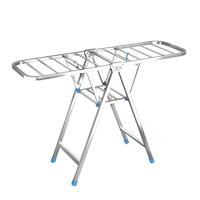 酷美智悦 不锈钢方管折叠晾衣架1.5米 KM-BH498 个高清大图