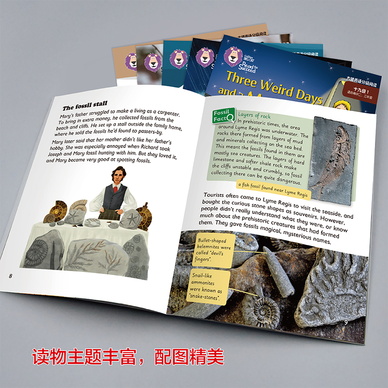 [正版]外研社大猫英语分级阅读十九级1(适合高中二、三年级学生)(5册读物+1册指导)高清大图