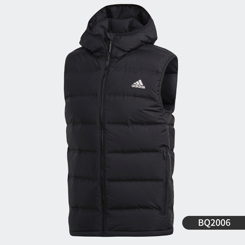 阿迪达斯男装新款羽绒服运动服防风马甲BQ2006