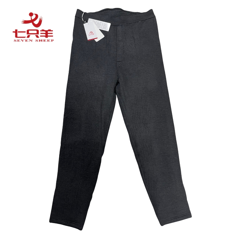 七只羊 冬季防寒保暖裤 165-190 条 深灰 180