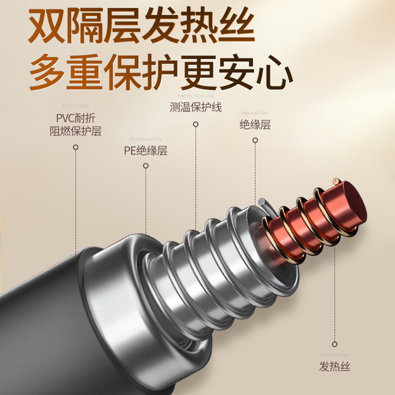 环鼎电热毯双人双控电褥子暖床垫烘被恒温加热垫