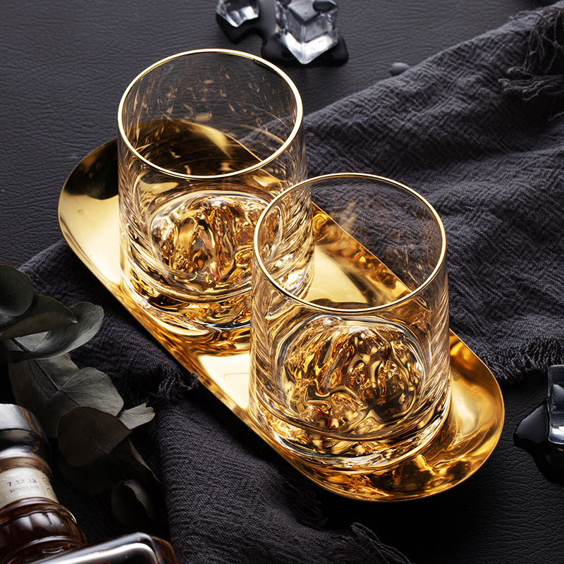 个杯堂 金山-炫彩威尔对杯 24K水晶玻璃杯水杯 2杯/套