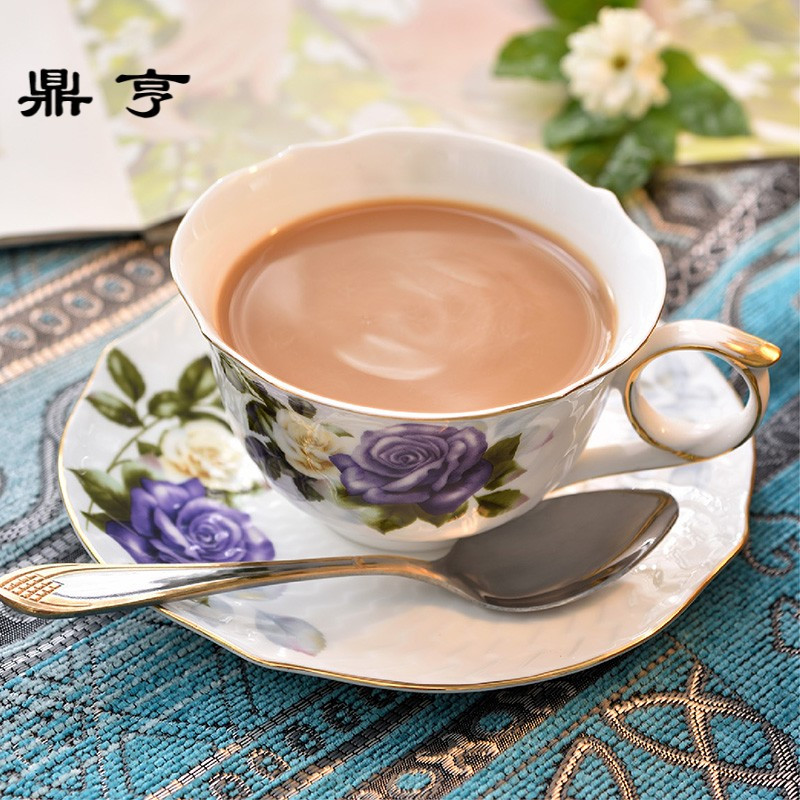 鼎亨咖啡杯套装 咖啡套具欧式小英式下午茶杯套装 家用红茶杯