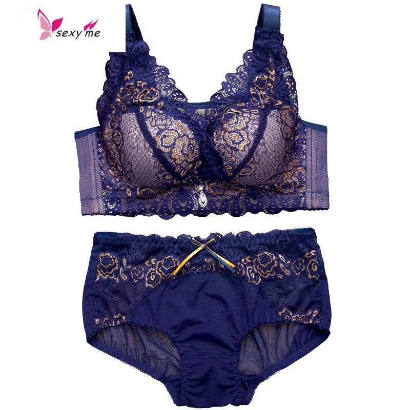 防走光性感蕾丝抹胸内衣女无钢圈小胸厚款胸罩聚拢调整型文胸文胸套装