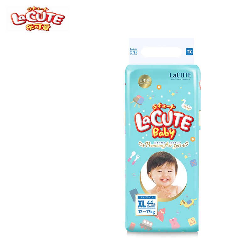 LaCUTE/乐可爱 森林王子纸尿裤/尿不湿 加大号 XL44片(12kg-17kg)(日本原装进口)