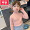 可莉允2022新款儿童秋冬木耳边毛衣女童长袖毛线针织上衣宝宝毛衣打底衫