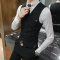 美师理店型师酒吧KTV服务员工作服男士修身时尚马甲坎肩