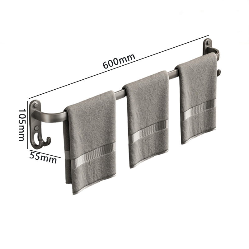 豫汉迎多杆毛巾架 单杆毛巾架600*55*105mm个
