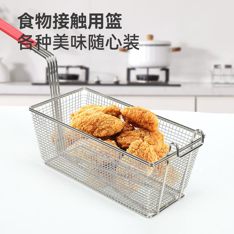 优橙 不锈钢炸网炸篮油炸筐 薯条炸框图片