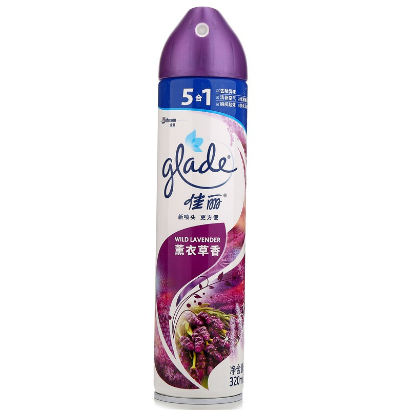 得丰（佳丽） 空气清新喷雾 薰衣草香 320ml 空气清新剂 卫生间除臭 芳香剂单瓶装